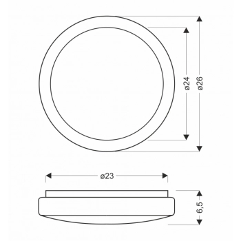 Jasper lampa sufitowa 1xLED 12W 780lm 4000K biała ip44 12-75031