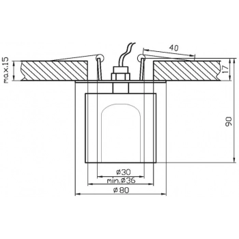 SK-47 CH/YE-T lampa sufitowa 1xG4 kryształ 2217669