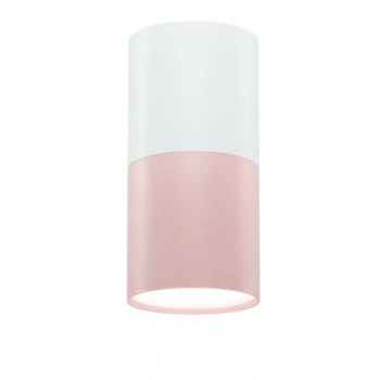Tuba lampa sufitowa 1xGU10 różowa biała 2273662 Candellux
