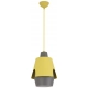 Falun 1 lampa wisząca 1xE27 żółta 50101149 Candellux