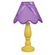 Lola  lampka stołowa 1xE27 żółta abażur fioletowy 41-84378 Candellux