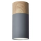 Tuba lampa sufitowa 1xGU10 szara drewno 2284279 Candellux