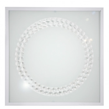 Lux lampa sufitowa plafon 29x29 16W LED 6500K biały duży ring 10-60648 Candellux