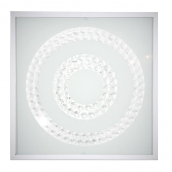 Lux lampa sufitowa plafon 29x29 16W LED 6500K biały podwójny ring 10-60662 Candellux