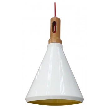 Robinson lampa wisząca 26 E27 biały, wnętrze żółte 31-37695 Candellux