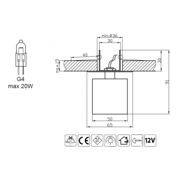 Halogen SK-18 CH/OR G4