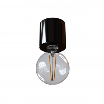 Cleoni Minimal A1 lampa sufitowa E27 1247A1113 czarna