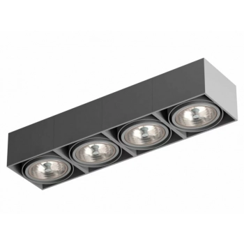 TUZ X4Sh lampa sufitowa 4xG53 QR111 biała, czarna lub srebrna