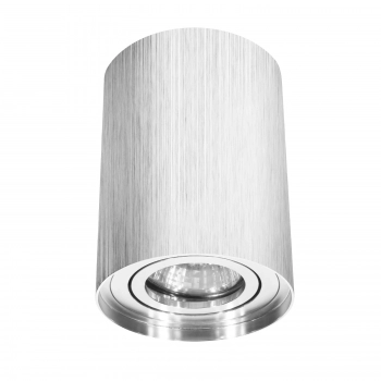 Lampa sufitowa 1xGU10 srebrna szczotkowana 498-uniw DomenoLED