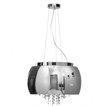 Lampa wisząca drobne korale 50cm 6xG9 srebrna 516-uniw DomenoLED