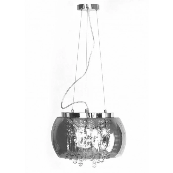 Lampa wisząca krople wody 40cm 5xG9 srebrna 510-uniw DomenoLED