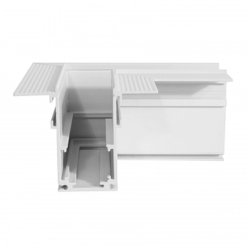 Łącznik kątowy do szyn magnetycznych 48V podtynkowych LL-20C biały