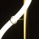 Lampa wisząca LED wężyk 21,5W 1720lm z pilotem złota
