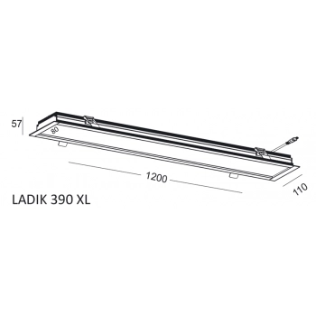 Ladik 390 XL lampa wbudowywana LED 32W DALI