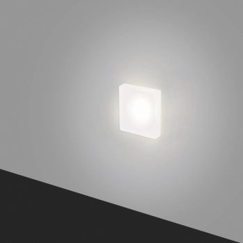 Lesel 008 XL lampa ścienna  schodowa wbudowywana LED 1W biała Elkim Lighting