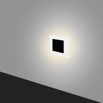 Lesel 008B lampa ścienna  schodowa wbudowywana LED 1W czarna Elkim Lighting