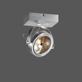 Lirio 128/1 lampa sufitowa, reflektorek GU10 ES111 aluminium szcotkowane Elkim Lighting