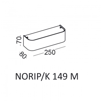 Norip/K 149 M kinkiet LED 2x4W czarny