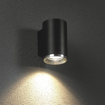 Reti/K 8130S/1 lampa ścienna, kinkiet GU10 PAR16 czarny, aluminiowy ring Elkim Lighting
