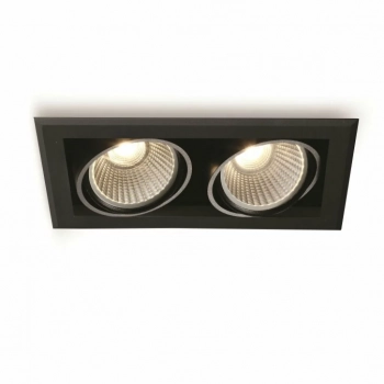 Rosa 958/1 38° lampa wbudowywana LED 2x9W czarna Elkim Lighting