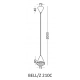 Bell/Z 210C lampa wisząca LED 5W czarna