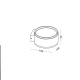Reti/K 104 kinkiet LED 2x4,5W czarny aluminiowy ring