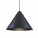 Trada 227 XL lampa wisząca E27 czarna, czarny przewód Elkim Lighting