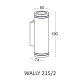 Wally 215/2 IP65 kinkiet GU10 czarny
