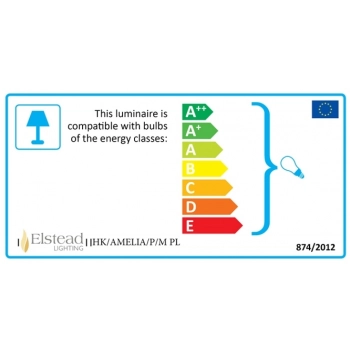 Amelia E27 HK/AMELIA/P/M PL stary nikiel polerowany