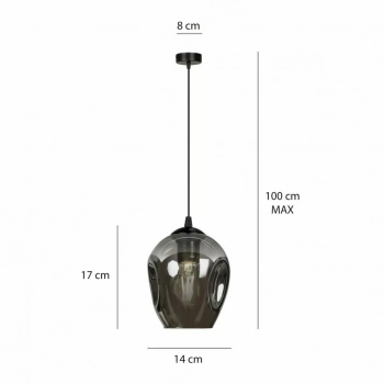 Istar 1 BL Grafit lampa wisząca E27 680/1