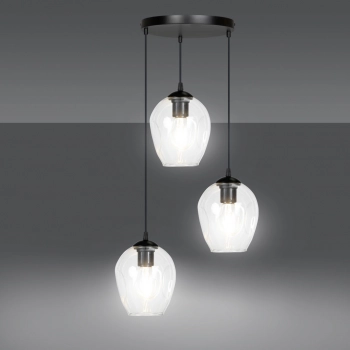 Istar 3 Premium BL Transparent lampa wisząca E27 679/3PREM