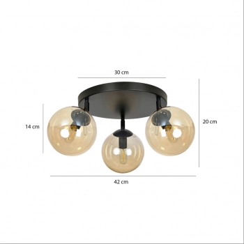 Tofi 3 Premium BL Miodowy lampa sufitowa E14 778/3APREM