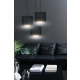 Hilde 3 BL Premium Black lampa wisząca E27 1054/3PREM