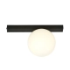 Emibig Lighting Fit 1 lampa sufitowa E14 czarna, klosz opal 1124/1