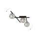 Smart 3 lampa sufitowa 3xE14 czarna klosze grafitowe 1104/3