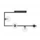 Soma 4 lampa sufitowa 4xE14 czarna, klosze transparentne 1289/4