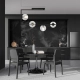 Soma 4 lampa sufitowa 4xE14 czarna, klosze transparentne 1289/4
