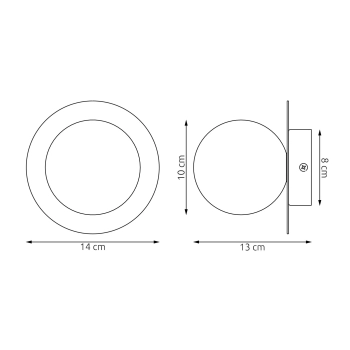 Americana K1 White kinkiet 1xG9 1554/K1 biały