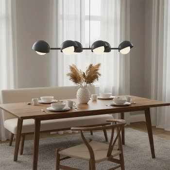 Boom 6 Black lampa wisząca 6xG9 1589/6 czarna