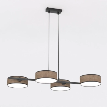 Drumz 4 Brown lampa wisząca 4xE14 1563/4 brązowa Emibig