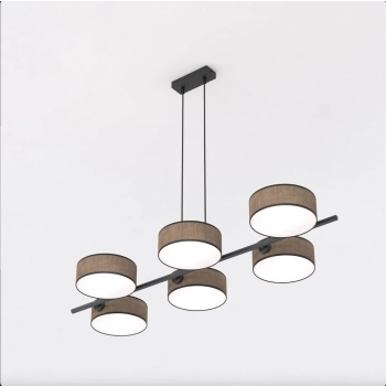 Drumz 6 Brown lampa wisząca 6xE14 1563/6 brązowa