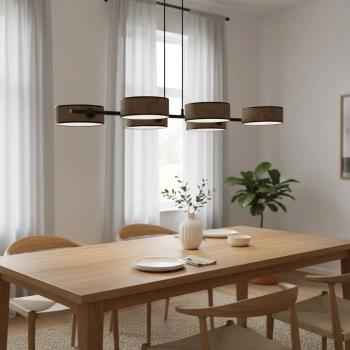 Drumz 6 Brown lampa wisząca 6xE14 1563/6 brązowa