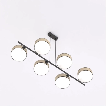 Drumz 6 Rattan lampa wisząca 6xE14 1565/6 brązowa