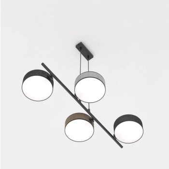 Drumz 4 Mix1 lampa wisząca 4xE14 1566/4 czarna