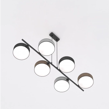 Drumz 6 Mix1 lampa wisząca 6xE14 1566/6 czarna