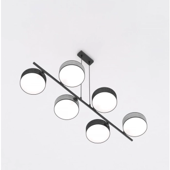 Drumz 6 Mix2 lampa wisząca 6xE14 1567/6 czarna