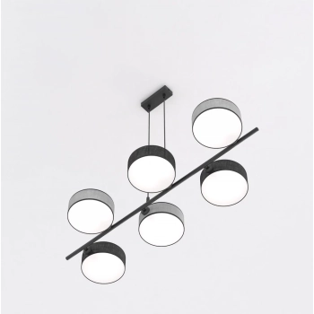 Drumz 6 Mix2 lampa wisząca 6xE14 1567/6 czarna