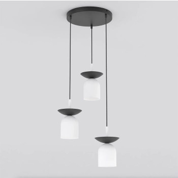 Ego 3 Prem BL White lampa wisząca 3xE14 1613/3PREM biała Emibig