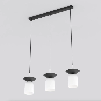 Ego 3 BL White lampa wisząca 3xE14 1613/3 biała Emibig