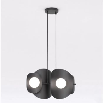 Elementi 4 Black lampa wisząca 4xG9 1491/4 czarna Emibig